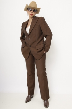 Conjunto PIERRE CARDIN marrom litras CALÇA+ BLAZER na internet