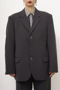 Cojunto CALÇA +BLAZER cinza dominique