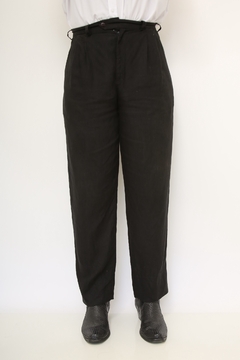Calça linho preto vintage - loja online