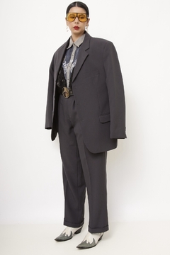 Cojunto CALÇA +BLAZER cinza dominique - comprar online