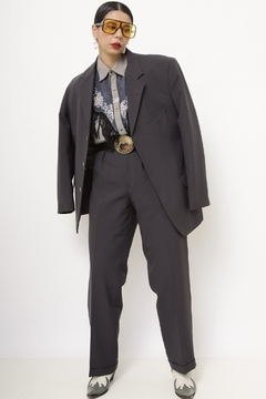 Cojunto CALÇA +BLAZER cinza dominique - loja online