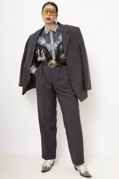 Cojunto CALÇA +BLAZER cinza dominique na internet