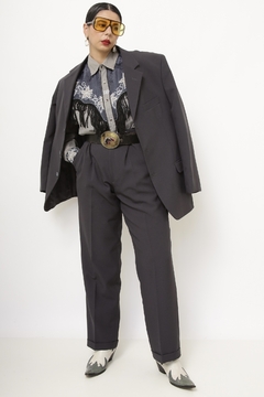 Cojunto CALÇA +BLAZER cinza dominique - loja online