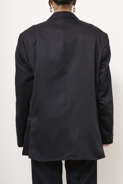 Conjunto Blazer + Calça risca de giz marinho EMPORIO COLOMBO