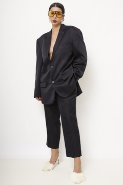 Conjunto Blazer + Calça risca de giz marinho EMPORIO COLOMBO na internet