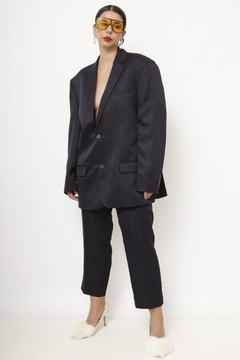 Imagem do Conjunto Blazer + Calça risca de giz marinho EMPORIO COLOMBO