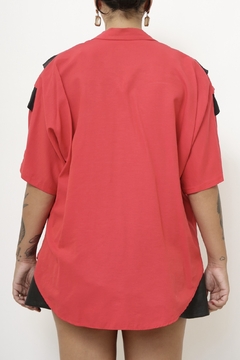 Blazer vermelho recorte BOWIE - loja online