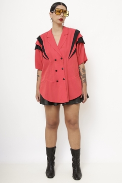 Blazer vermelho recorte BOWIE