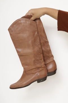 Bota western asas vintage marrom 35 na internet