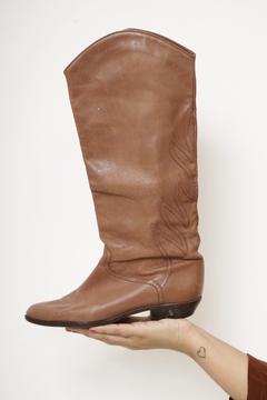 Bota western asas vintage marrom 35 - loja online