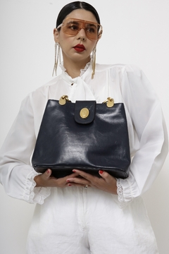 Bolsa azul marinho dourado SMART BAG - loja online