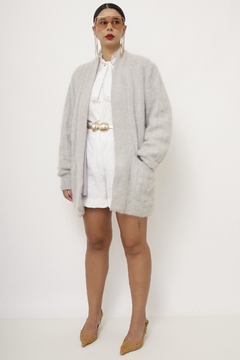 Imagem do Cardigan cinza forrado vintage