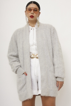 Imagem do Cardigan cinza forrado vintage