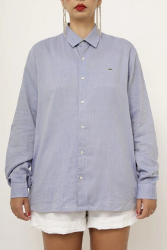 Imagem do Camisa azul LACOSTE Slim Fit manga longa