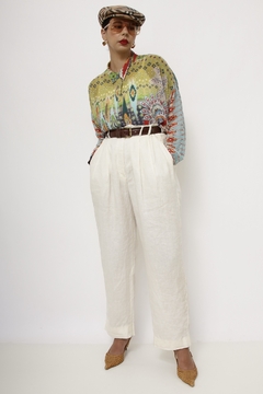 Camisa seda color vibe 70´s na internet