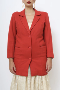 Blazer 100% lã vermelho na internet
