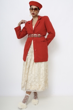 Blazer 100% lã vermelho - comprar online