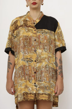 Imagem do camisa maxi amarela vintage