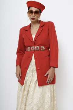 Blazer 100% lã vermelho