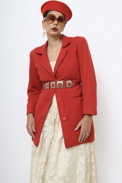 Blazer 100% lã vermelho - comprar online