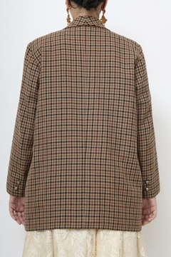 Blazer xadrez forrado oliva - comprar online