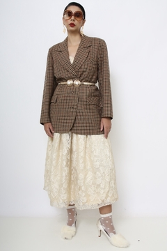 Blazer xadrez forrado oliva na internet
