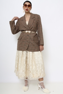 Blazer xadrez forrado oliva na internet