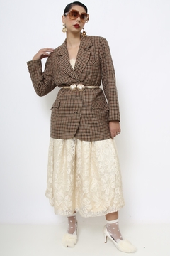 Blazer xadrez forrado oliva na internet