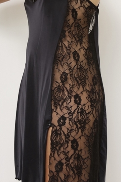 Camisola preta renda lateral - comprar online