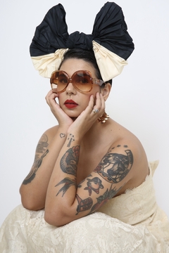 Vestido renda vintage midi GRACE com laço - loja online