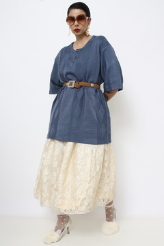Polo verde longa vintage - comprar online