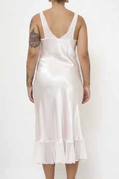 Imagem do Camisola leve rosinha babado vintage