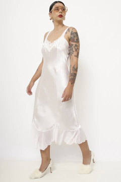 Imagem do Camisola leve rosinha babado vintage