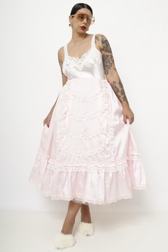 Maxi saia rosa base de tulão na internet