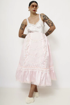 Maxi saia rosa base de tulão - loja online