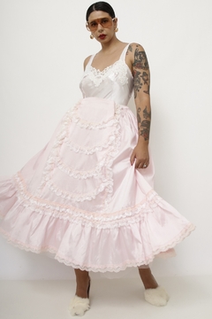 Maxi saia rosa base de tulão - comprar online