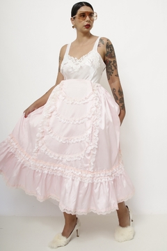 Maxi saia rosa base de tulão - loja online