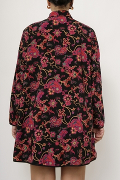 Maxi camisa estampada ecorpada vintage - comprar online