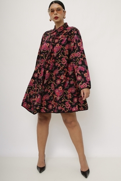 Maxi camisa estampada ecorpada vintage
