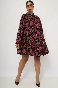 Maxi camisa estampada ecorpada vintage - Capichó Brechó