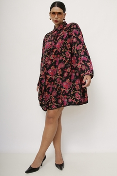 Maxi camisa estampada ecorpada vintage - comprar online
