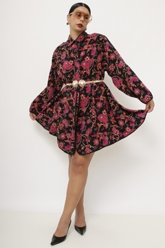 Maxi camisa estampada ecorpada vintage - Capichó Brechó