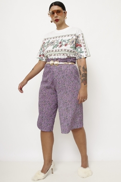 Camiseta estampada vintage flores na internet