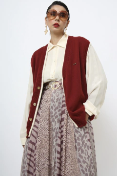 Colete BERLIN bordo vintage - Capichó Brechó