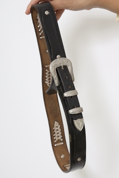 Cinto preto western classico