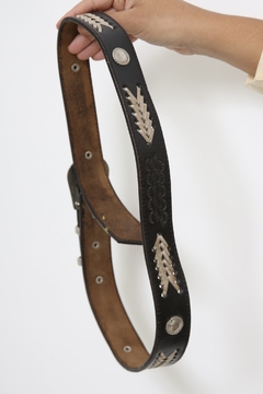 Cinto preto western classico - comprar online