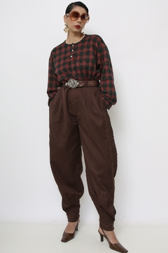 Calça marrom bag vintage - comprar online