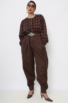 Calça marrom bag vintage