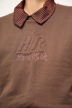 Moletom marrom HARD ROCK replica