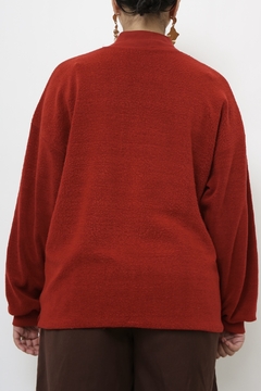 Blusa plush vermelho vintage - Capichó Brechó